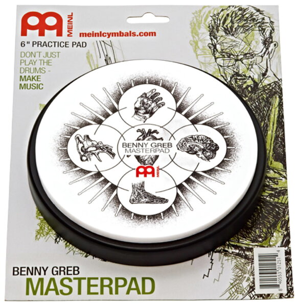 Meinl практический барабанный пэд 6" MPP-6-BG Benny Greb Masterpad