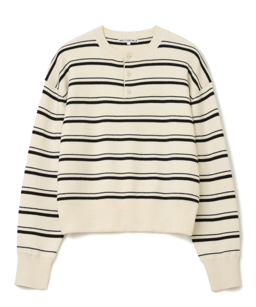 Fauxstrap Layered Henley Neck [Ivory]