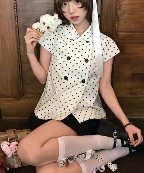 Letrodot Double Button Blouse