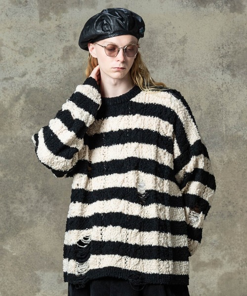 Fluff Border Knit — мягкий вязаный свитер