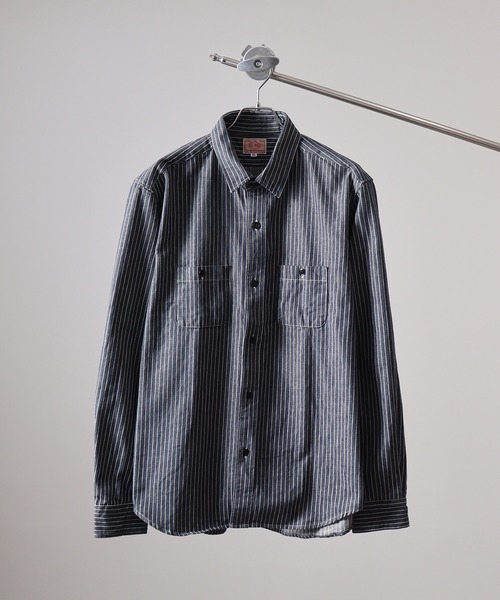 BIG MIKE рубашка с хикори‑полосой / Hickory Stripe Shirt
