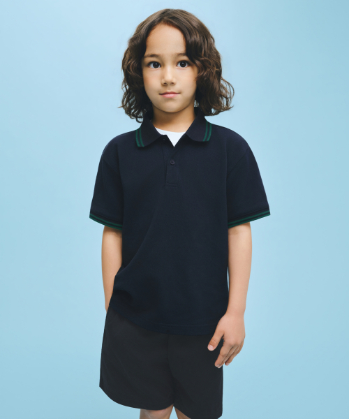 [Cool Standard] PREPPY PIKE POLOSHIRT [Navy] — поло в препп‑стиле (нейви)
