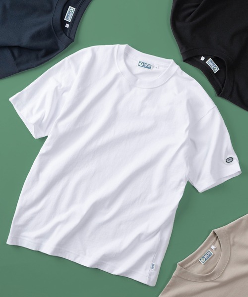 DISCUS USA Cotton Blend Hepiweit — футболка с вышивкой, Crewneck, короткий рукав