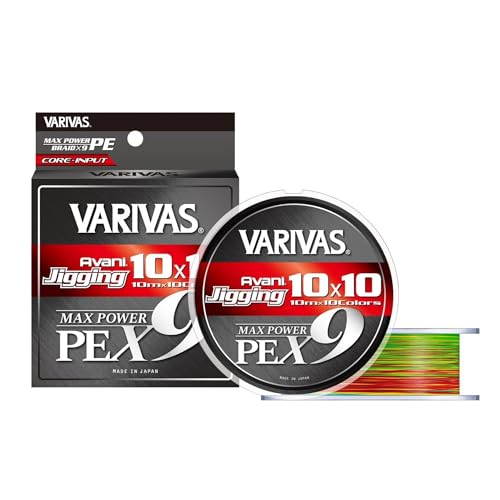 VARIVAS Avani Jigging PE X9 10×10 Max Power 300 м, плетёная леска 0.8 (9-прядная)