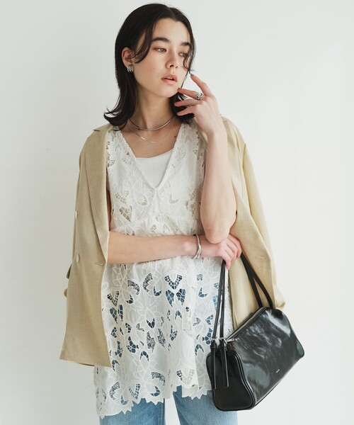Lace Norseleeve blouse — кружевная блузка без рукавов