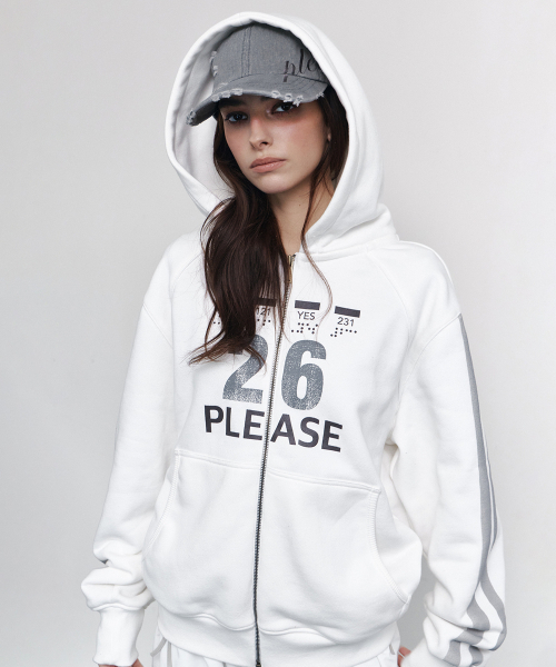 Tove Track Hoodie Zip Up — худи на молнии, цвет слоновая кость (Ivory)