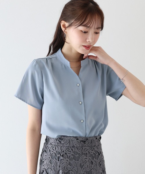 Pearl Button French Blouse — блуза с жемчужными пуговицами