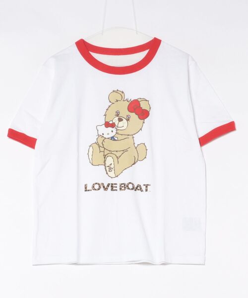 LOVEBOAT × HELLO KITTY футболка линга T‑shirt