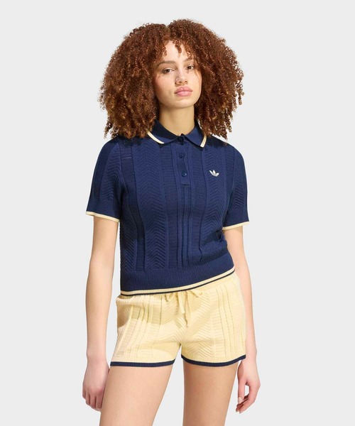 Кербул нит карри T‑shirt polo / adidas Originals