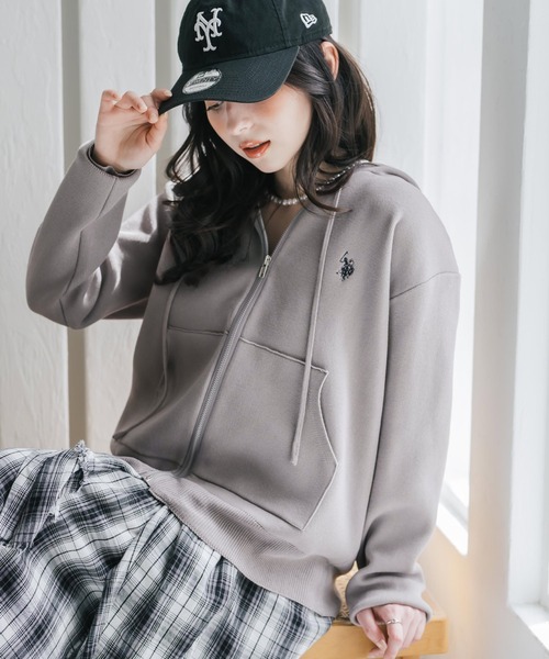 U.S. POLO ASSN. — женская футболка W's Oversize Logo Sweet Raglan, короткий рукав,刺繍, спортивный стиль