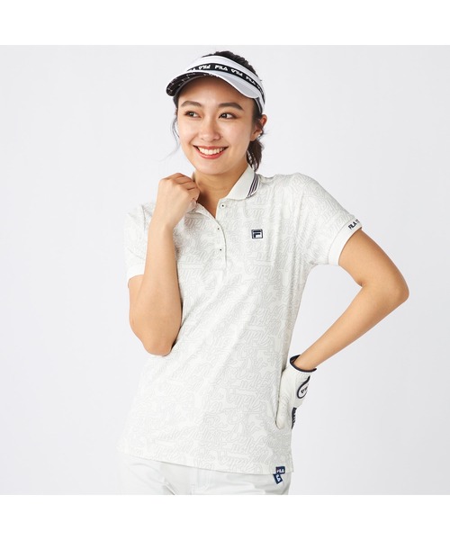 FILA GOLF — футболка для гольфа UV-контроль, половинный рукав, защита от жары, Halftone button down