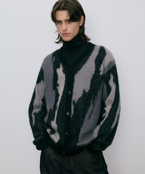 Blend knit cardigan (black) — вязаный кардиган бленд чёрный