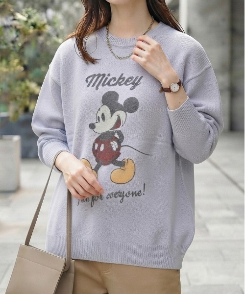 [DISNEY] Mickey Mouse полосатая принт‑футболка — ниткрунечек (детская)