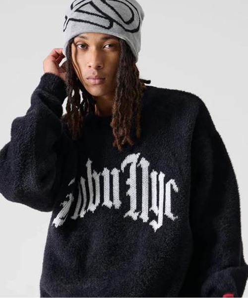 FUBU — shaggy knit crew (вязаный свитер)