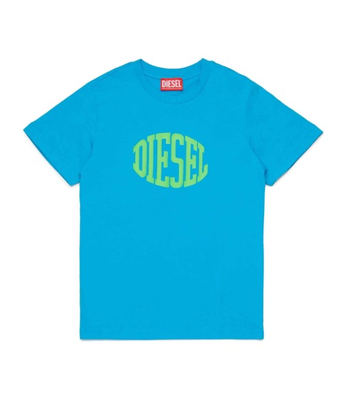 DIESEL Kids & Junior брендовая футбольная поло‑футболка с принтом, короткий рукав