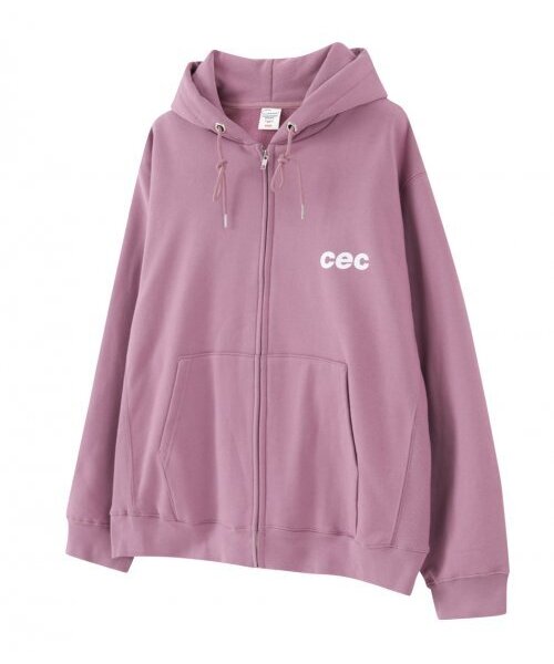 CEC ZIP-UP худи парка (розовый/подкладка мех)