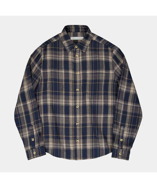 Oversized Coogie Check Shirt [Blue] — оверсайз рубашка в клетку
