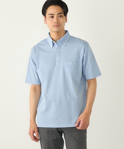SHIPS Colors: дышащая быстросохнущая рубашка‑поло с коротким рукавом — Canoco Button Down