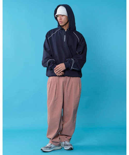 KAC SWEAT HALF ZIP HOODIE — худи на молнии до груди KAC