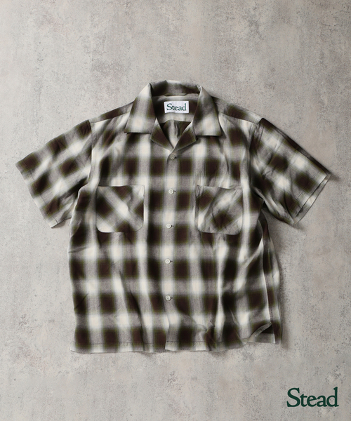 Stead / Leyon Onble Open Collar Shirt — рубашка с открытым воротником