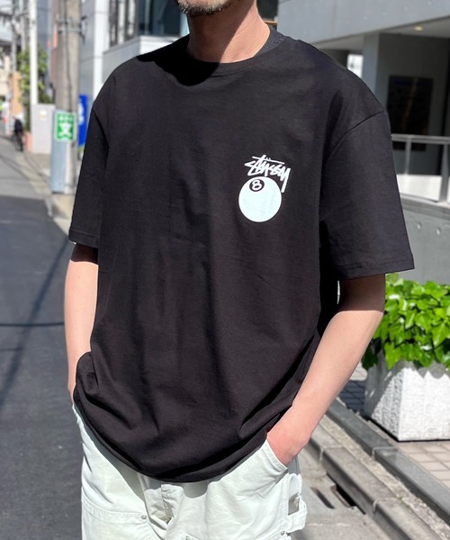 [STUSSY] Stussy 8BALL HALF T‑SHIRTS — логотип, футболка с коротким рукавом
