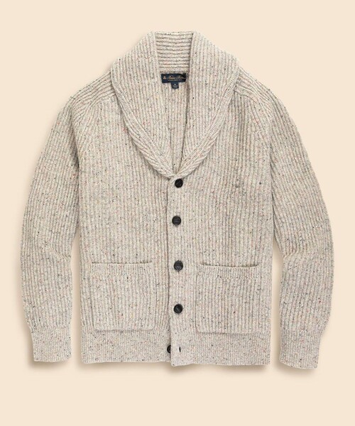 Donegal wool shawl cardigan 'Codedigan' (кардиган из шёрстяной ткани)