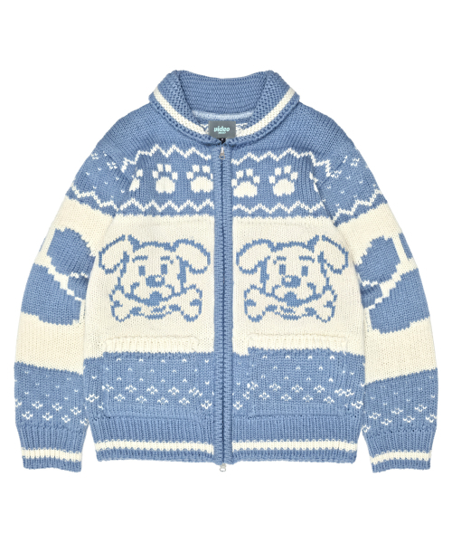Pitch Bijuni Knit Parker [Sky Blue] — вязаная парка голубого цвета
