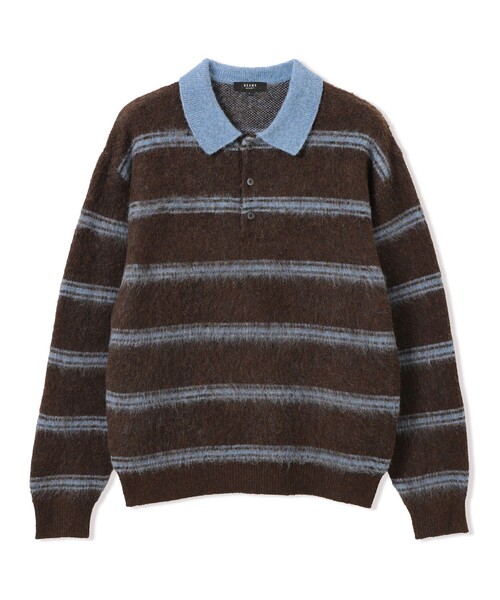 Shaggy Knit Polo — поло из ворсистого трикотажа