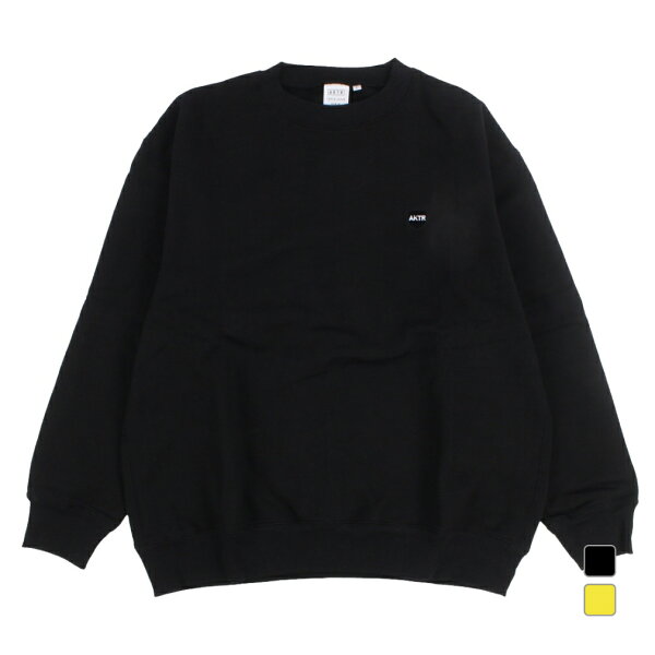 AKTR Classic Logo Sweat Crew Neck 223-019010 — свитшот мужской с лого AKTR, в виндбрекер‑стиле