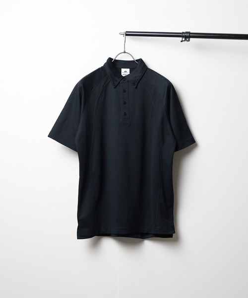 [BEES BEAM] Button Down Polo Shirt — быстро сохнущая UV‑защита, двухслойный W‑категория (ит/FE)