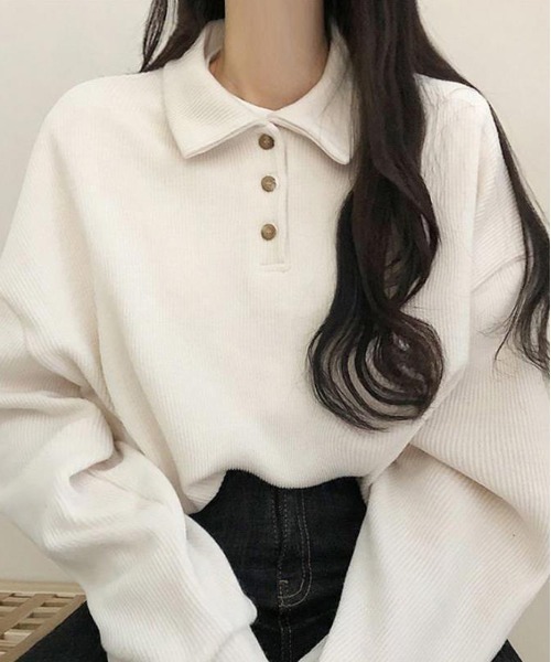 WEGO Basic Henley neck polo long T