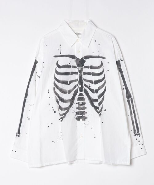 DISCOVERED BONE AIR BRUSH рубашка с аэрографией