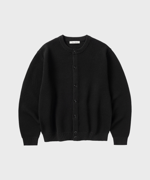 Кроп-лавунд LS кардиган _BLACK