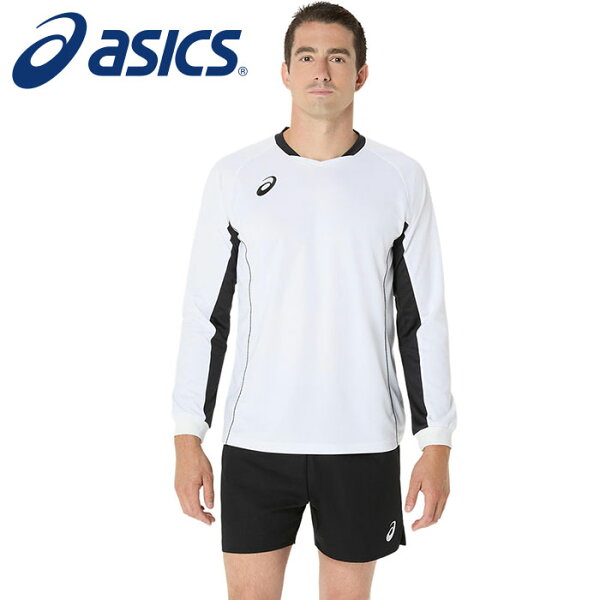 ASICS волейбольная рубашка тренировочная — мужская/женская, модель 2053A215 (100), белая, размер 250-320