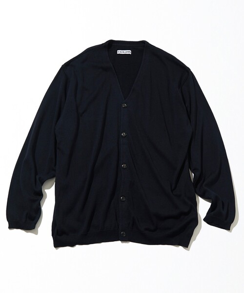 CAHLUMN Silk Cotton Long Sleeve Cardigan — шелково-хлопковый длинный кардиган
