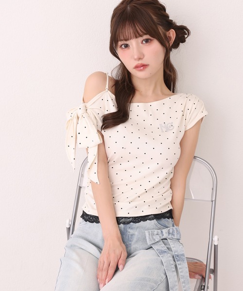 Wanshol Ribbon Logo Tops — рубашка с логотипом