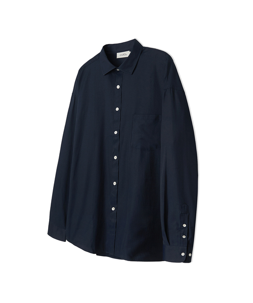 Herringbone Longsleeve 9COLOR COOSSH186 — рубашка в елочку, длинный рукав