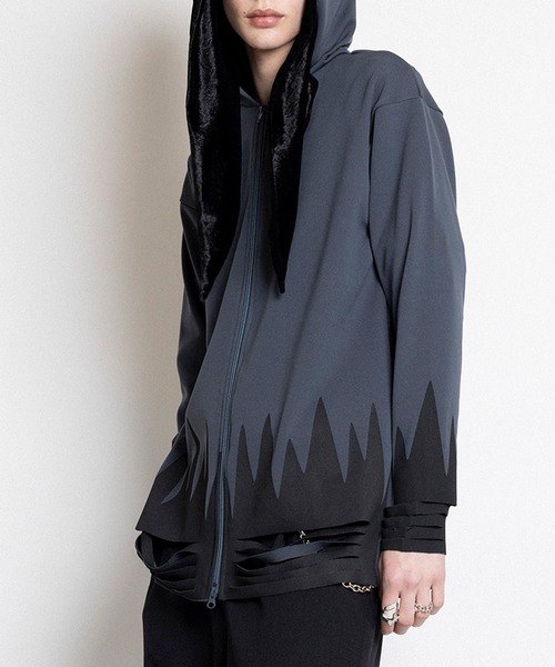 Slit zip Parker — парка с боковой молнией