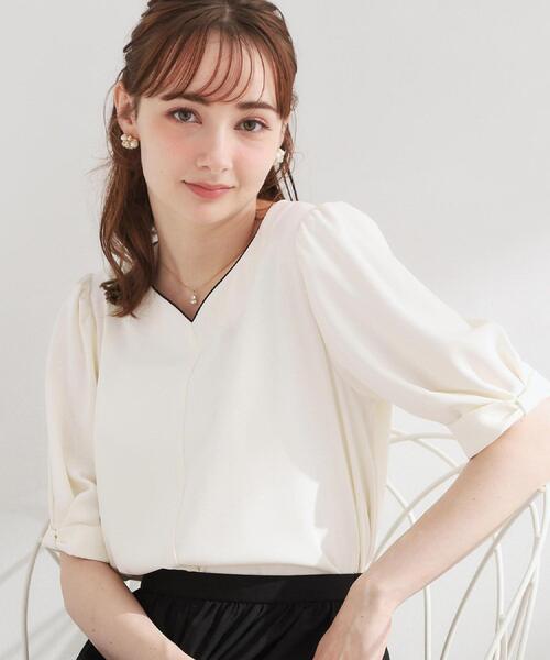 Моющийся рукав‑лифт дизайн Heartneck blouse