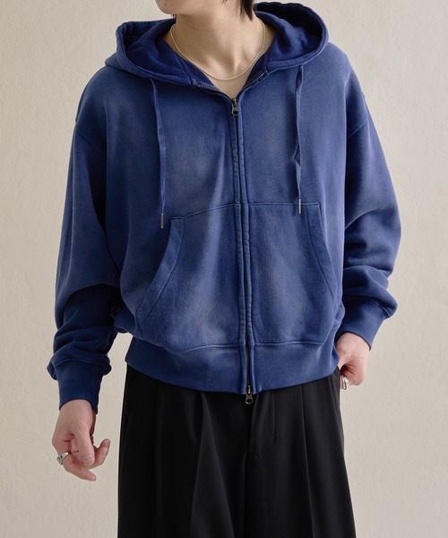 Heavyweight Double Zip Fade — дубль‑зип худи с эффектом деграде