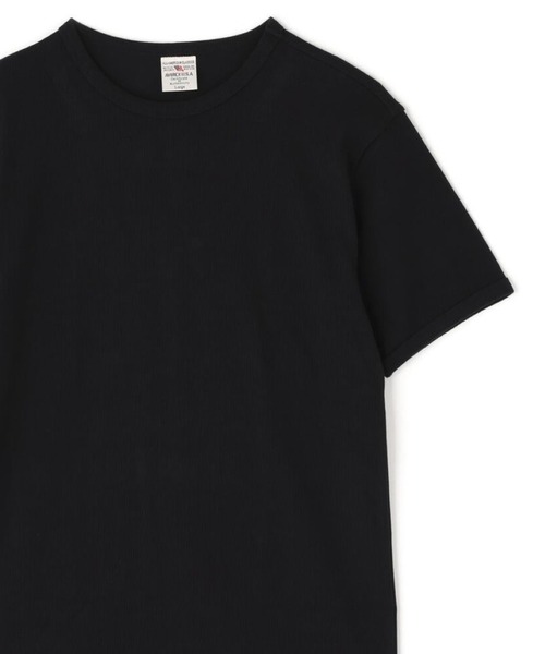 AVIREX — ежедневная футболка с ребристым воротом (S/S Rib Crew Neck Tee)