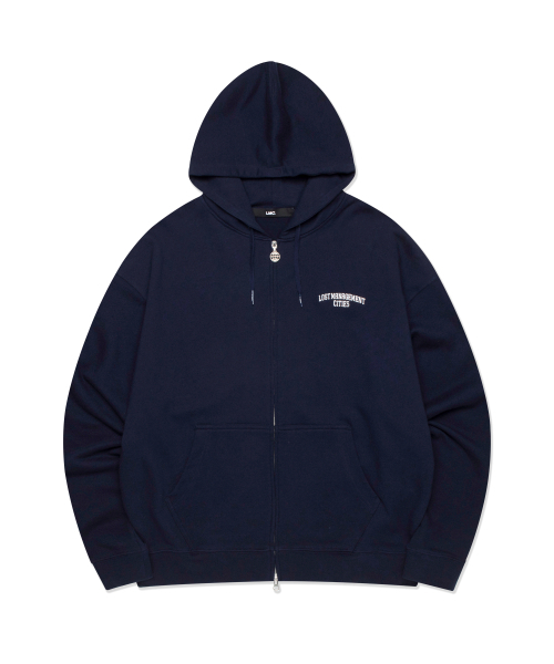 ARCH FN ZIP-UP HOODIE navy — темно‑синяя худи на молнии