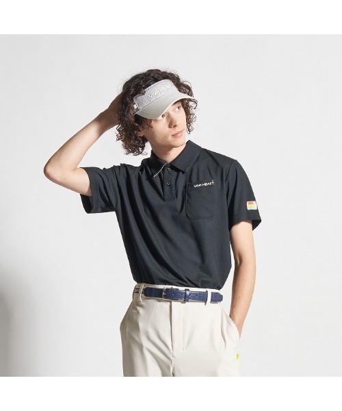 (VIVA HEART/GOLF) айс‑капюшон Kanoコチョコレート — поло с коротким рукавом