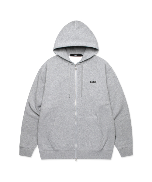 OG ZIP‑UP HOODIE heather gray — худи на молнии, серый меланж
