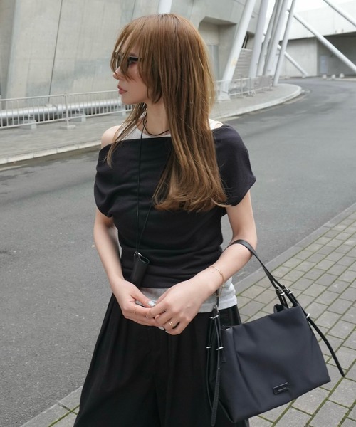 Drape Nuance Layered Tops — многослойный топ с драпировкой и эффектом слоя