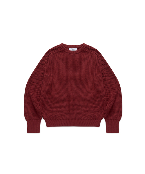 Burgundy Cotton Pullover — бордовый хлопковый пуловер
