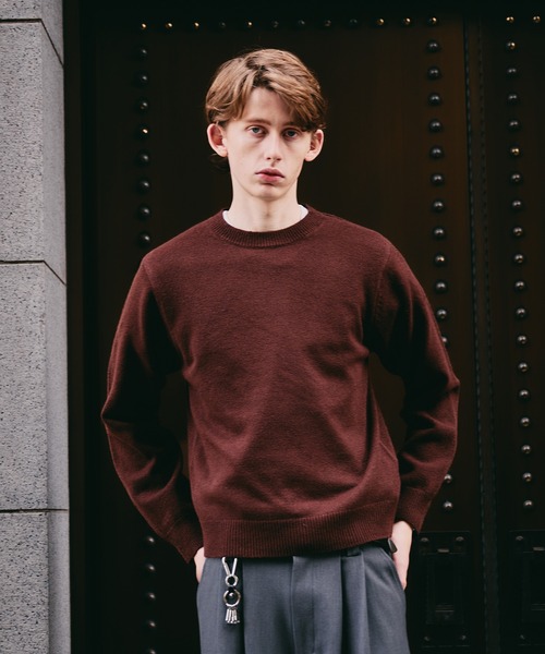 Свитшот «like simple» круглый вырез вязаный — crewneck knit
