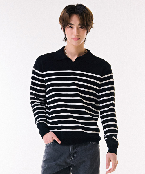 Men’s Stripe Clip Karseater — DARK5213B03