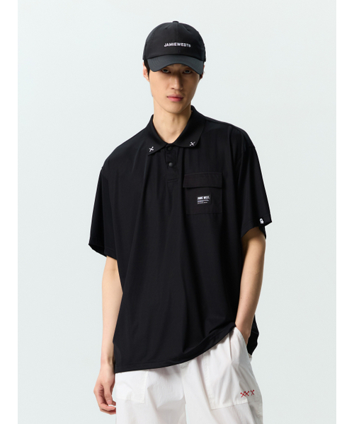 Pufforman sport pocket кардиган футболка (черная).