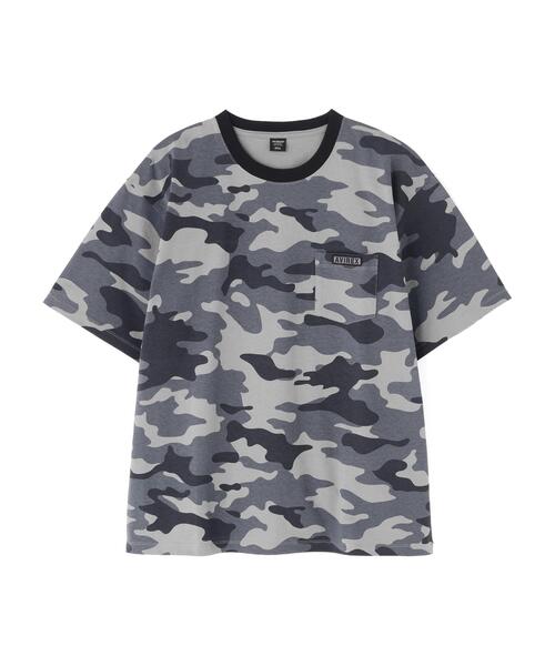 CAMOUFLAGE POCKET T-SHIRT / камуфляжная футболка с карманом — AVIREX (WEB&DEPOT лимитированная)
